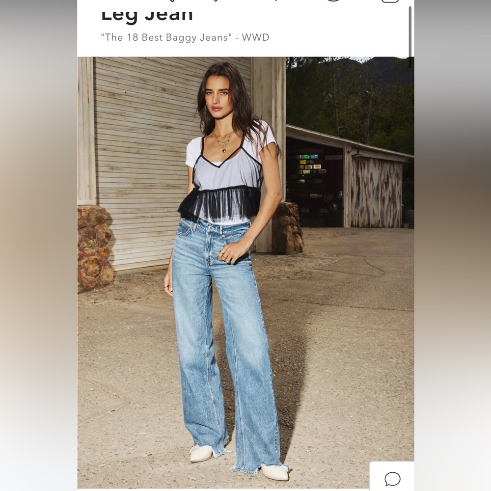 AE Dreamy Drape Super High-Waisted Baggy Wide-Leg Jean